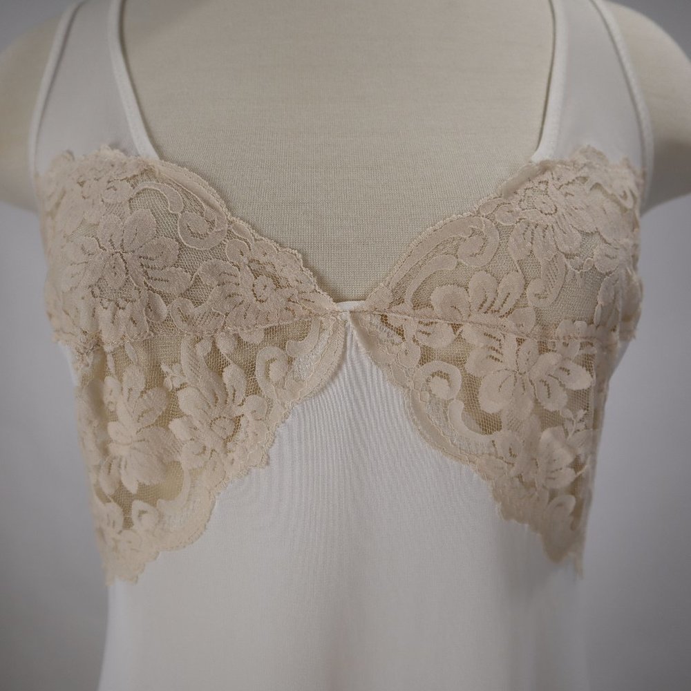 🌺 Vintage Tosca Nightgown Robe Set White Lace Galore Bridal Peignoir Lingerie M - Picture 8 of 10